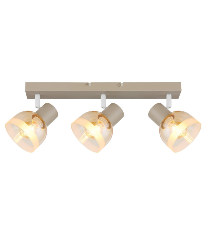 Kairo Ceiling Spotlight Bar Matt Sand Colour  3x E14-3