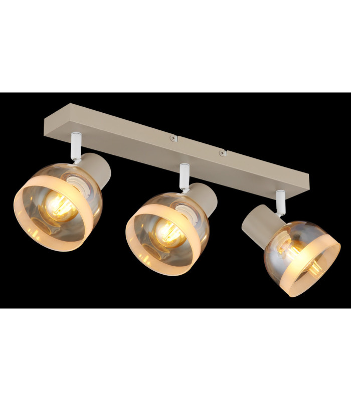 Kairo Ceiling Spotlight Bar Matt Sand Colour  3x E14-5