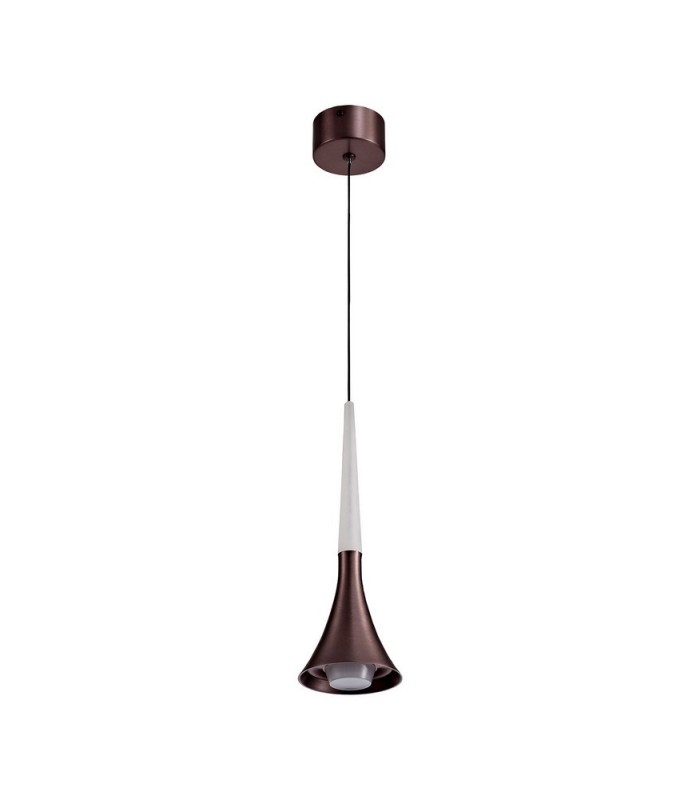 Ceiling Dome Pendant, 1 x 5W LED, 3000K, 213lm, Satin Brown - 4