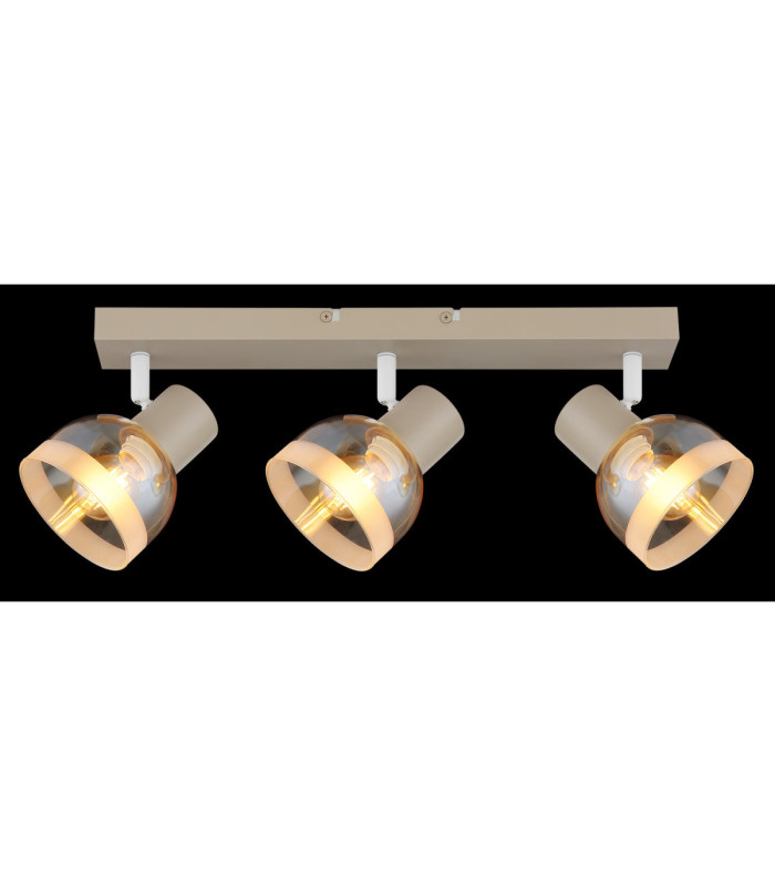 Kairo Ceiling Spotlight Bar Matt Sand Colour  3x E14-6