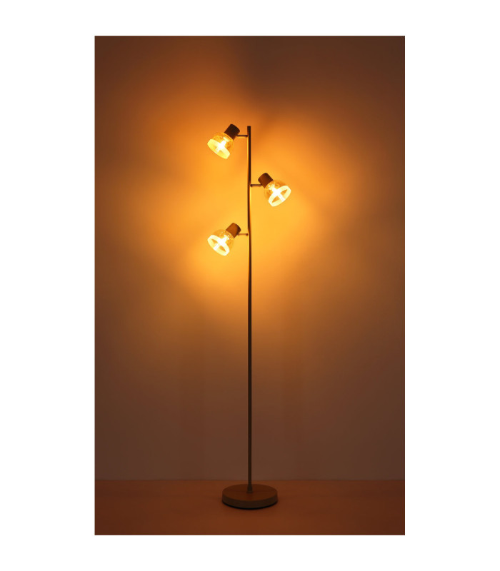 Kairo Multi Arm Floor Lamp Matt Sand Colour  3x E14-6