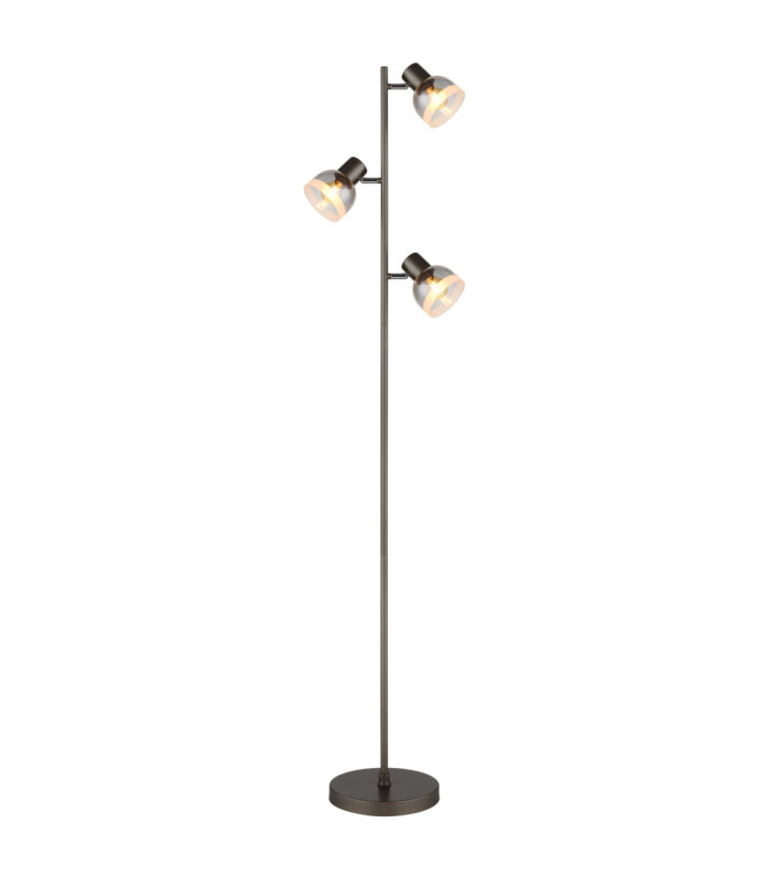 Kairo Multi Arm Floor Lamp Matt Gunmetal 3x E14-1