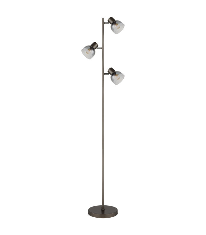 Kairo Multi Arm Floor Lamp Matt Gunmetal 3x E14-2