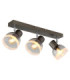 Kairo Ceiling Spotlight Bar Matt Gunmetal 3x E14-1