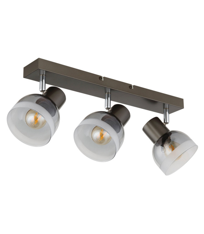 Kairo Ceiling Spotlight Bar Matt Gunmetal 3x E14-2