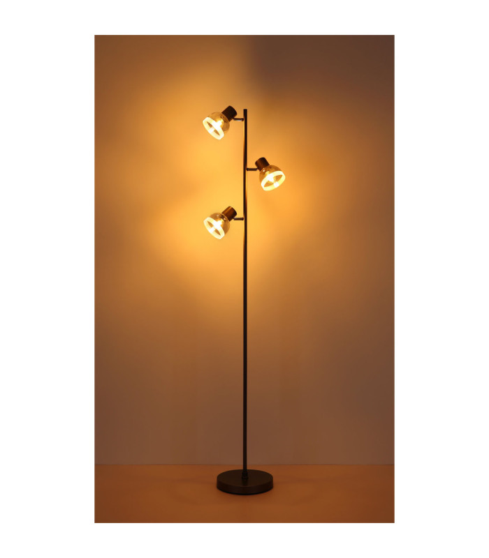 Kairo Multi Arm Floor Lamp Matt Gunmetal 3x E14-6