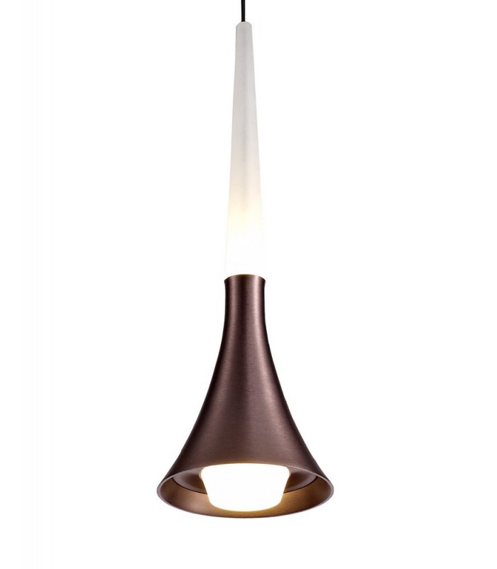 Ceiling Dome Pendant, 1 x 5W LED, 3000K, 213lm, Satin Brown - 6