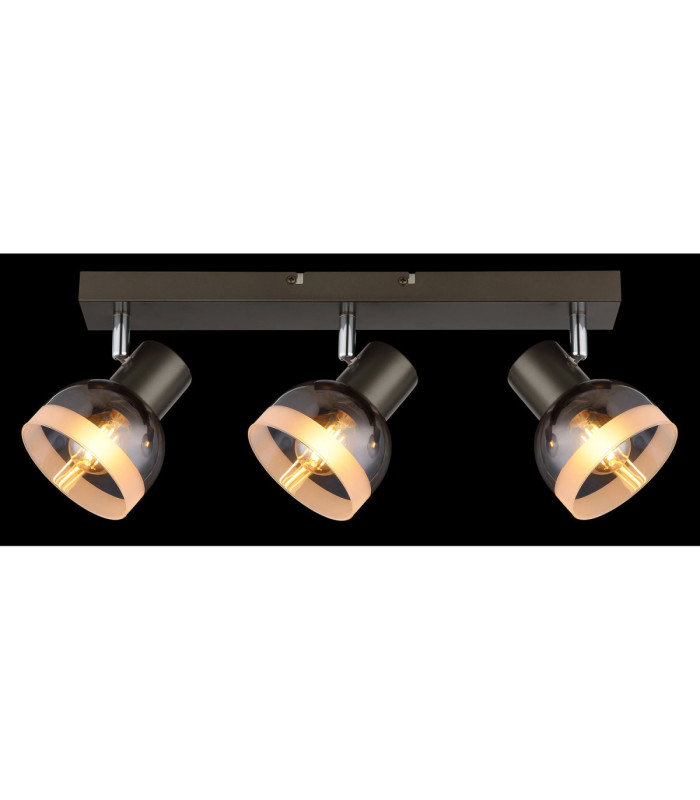 Kairo Ceiling Spotlight Bar Matt Gunmetal 3x E14-6