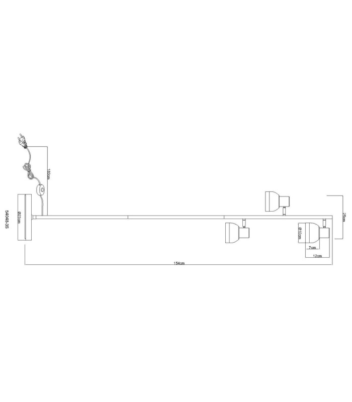 Kairo Multi Arm Floor Lamp Matt Gunmetal 3x E14-8