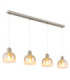 Kairo Bar Pendant Ceiling Light Matt Sand Colour  4x E27-1