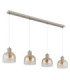 Kairo Bar Pendant Ceiling Light Matt Sand Colour  4x E27-2