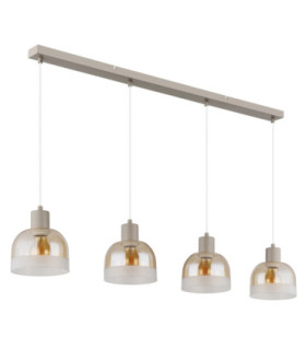 Kairo Bar Pendant Ceiling Light Matt Sand Colour  4x E27-2
