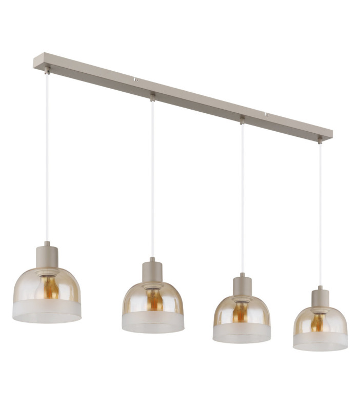 Kairo Bar Pendant Ceiling Light Matt Sand Colour  4x E27-2