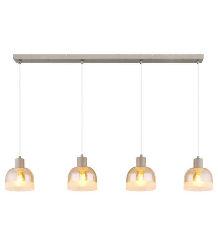 Kairo Bar Pendant Ceiling Light Matt Sand Colour  4x E27-3