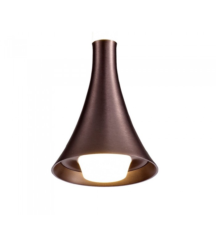 Ceiling Dome Pendant, 1 x 5W LED, 3000K, 213lm, Satin Brown - 7