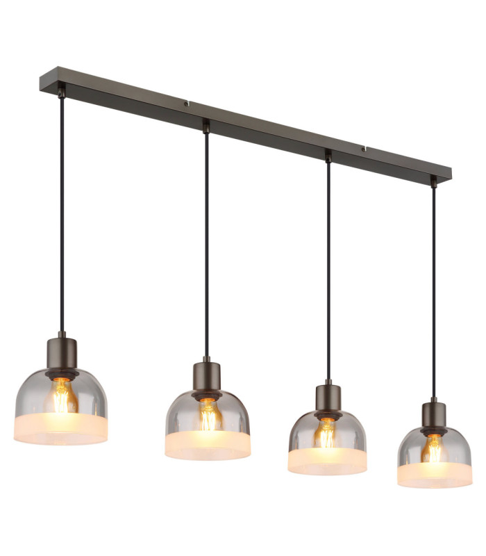 Kairo Bar Pendant Ceiling Light Matt Gunmetal 4x E27-1
