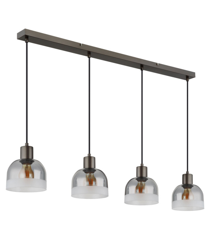 Kairo Bar Pendant Ceiling Light Matt Gunmetal 4x E27-2