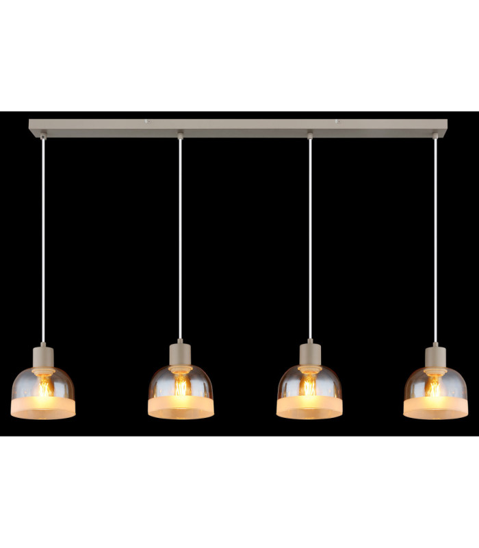 Kairo Bar Pendant Ceiling Light Matt Sand Colour  4x E27-6