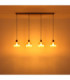 Kairo Bar Pendant Ceiling Light Matt Sand Colour  4x E27-7