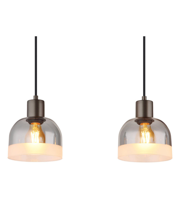 Kairo Bar Pendant Ceiling Light Matt Gunmetal 4x E27-4