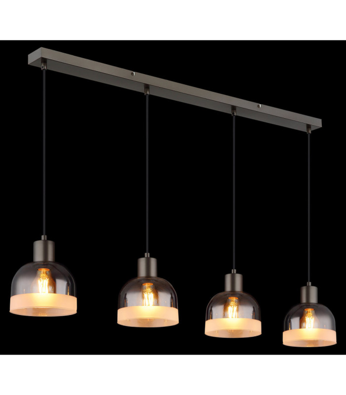 Kairo Bar Pendant Ceiling Light Matt Gunmetal 4x E27-5