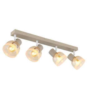 Kairo Ceiling Spotlight Bar Matt Sand Colour  4x E14-1