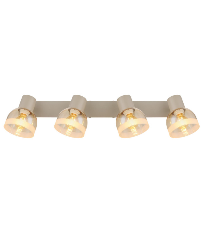 Kairo Ceiling Spotlight Bar Matt Sand Colour  4x E14-4