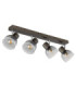 Kairo Ceiling Spotlight Bar Matt Gunmetal 4x E14-2