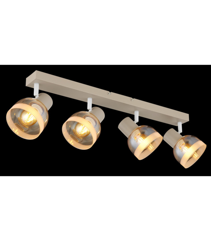 Kairo Ceiling Spotlight Bar Matt Sand Colour  4x E14-5
