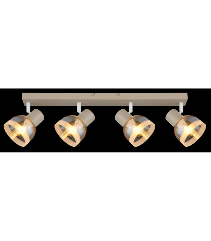Kairo Ceiling Spotlight Bar Matt Sand Colour  4x E14-6