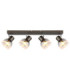 Kairo Ceiling Spotlight Bar Matt Gunmetal 4x E14-3
