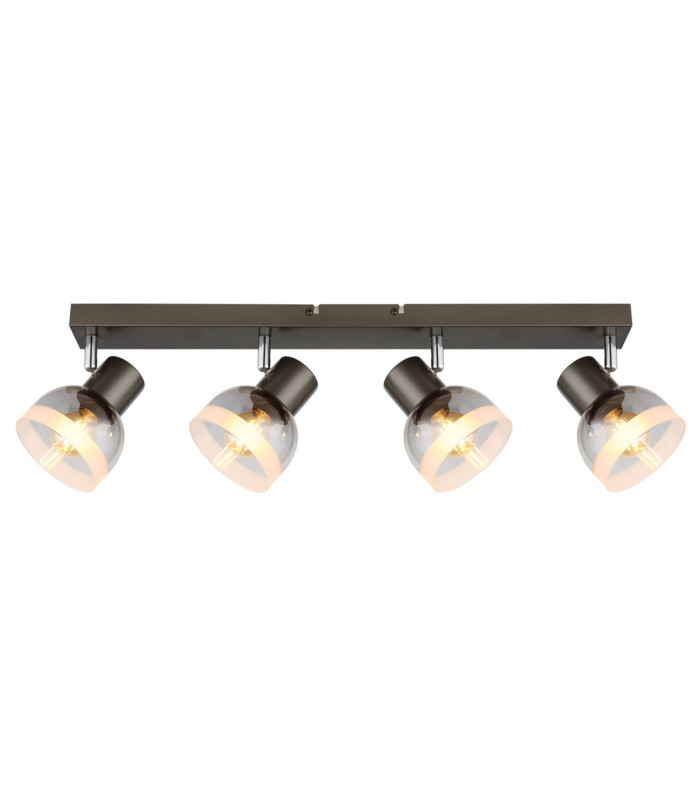 Kairo Ceiling Spotlight Bar Matt Gunmetal 4x E14-3