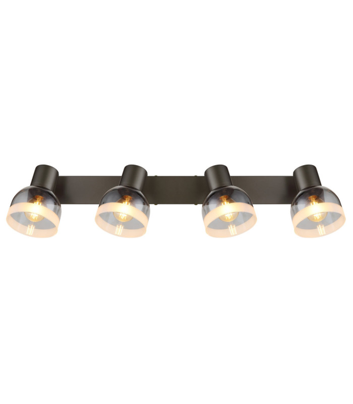 Kairo Ceiling Spotlight Bar Matt Gunmetal 4x E14-4