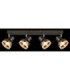 Kairo Ceiling Spotlight Bar Matt Gunmetal 4x E14-6