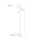 Trent Multi Arm Floor Lamp Matt Sand Colour  3x E14-7