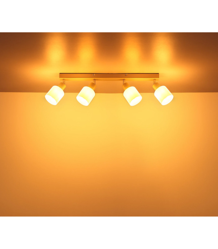 Trent Ceiling Spotlight Bar Matt Sand Colour  4x E14-6