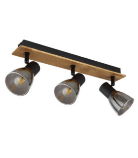 Claude Ceiling Spotlight Bar Dark Brown 3x E14-2
