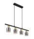 Hollsy Bar Pendant Ceiling Light Matt Black 4x E14-2