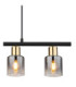 Hollsy Bar Pendant Ceiling Light Matt Black 4x E14-4