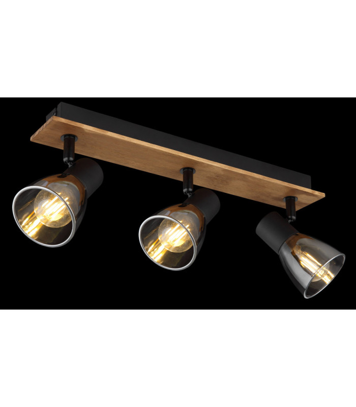 Claude Ceiling Spotlight Bar Dark Brown 3x E14-6