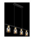 Hollsy Bar Pendant Ceiling Light Matt Black 4x E14-5