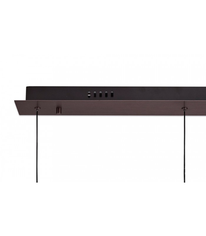 3 Light Linear Ceiling Pendant, 3 x 5W LED, 3000K, 431lm, Satin Brown - 4