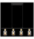 Hollsy Bar Pendant Ceiling Light Matt Black 4x E14-6