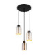 Alonso Cluster Pendant Ceiling Light Matt Black 3x E27-1