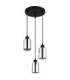 Alonso Cluster Pendant Ceiling Light Matt Black 3x E27-2