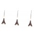 3 Light Linear Ceiling Pendant, 3 x 5W LED, 3000K, 431lm, Satin Brown - 5