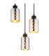 Alonso Cluster Pendant Ceiling Light Matt Black 3x E27-3