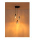 Alonso Cluster Pendant Ceiling Light Matt Black 3x E27-5