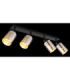Alonso Ceiling Spotlight Bar Matt Black 4x E27-5
