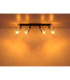 Alonso Ceiling Spotlight Bar Matt Black 4x E27-7